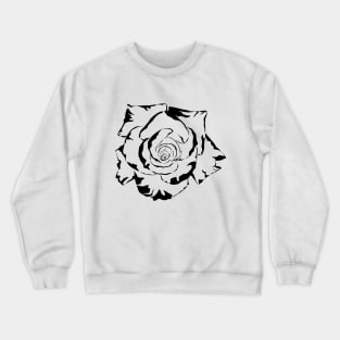 Stylized Rose Crewneck Sweatshirt